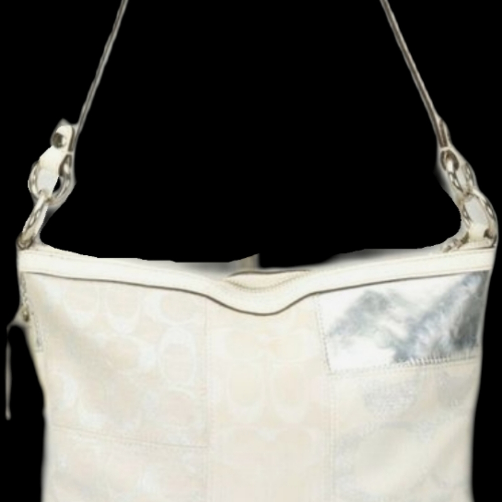 Coach Patchwork Shoulder/Crossbody Off White And … - image 5